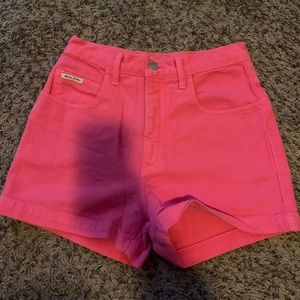 High waisted Guess jean shorts